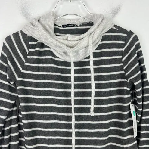 Pink Clover NWT Stitch Fix Plus Striped Cowl Neck Top Size Petite XS XSP NEW