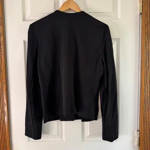 Alice Hope Moto Jacket Black Zip Up Blazer Career Office Fitted Size M Size M