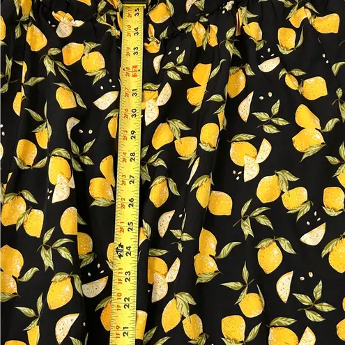 BloomChic Citrus Lemons Print Belted Surplice Neck Split Dress Size 18