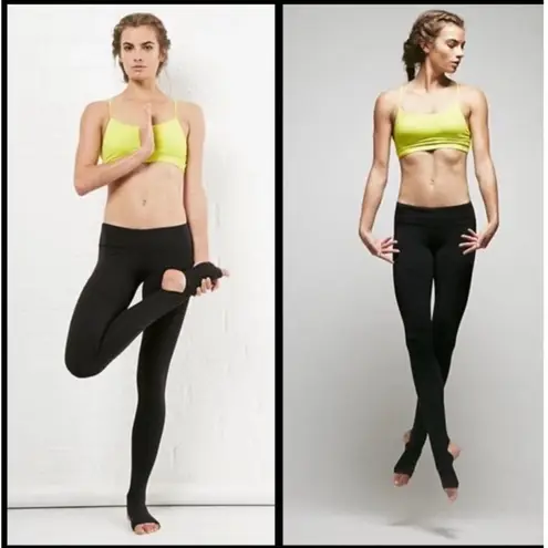 SPLITS59 Women's Tendu Grip Performance Stirrup Leggings Black, Size XS, EUC Black