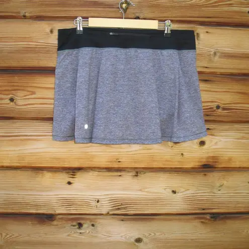 Lululemon  Pace Rival Skirt (Tall) No Panels 15" Heather Lux Multi Black  Black