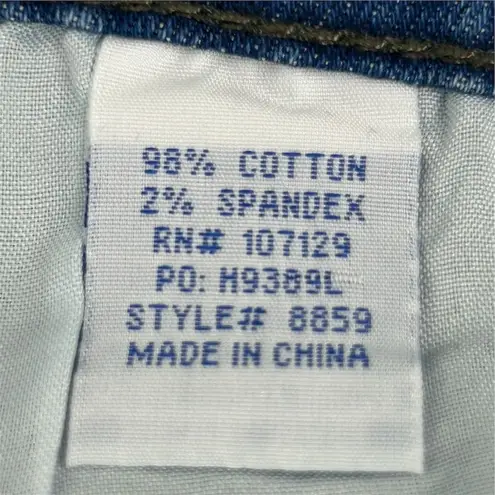 Lolo Women's Ankle Jeans Size 11 Blue Side Stripe Stretch Denim