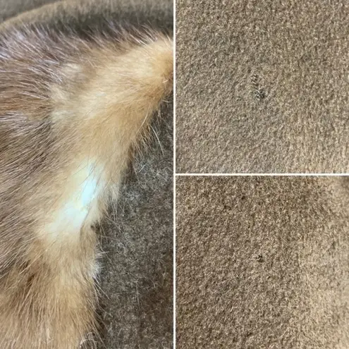 VINTAGE Brown Cashmere and Mink Fur Coat Size undefined