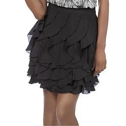 Kardashian Kollection KARDASHION KOLLECTION black ruffled mini skirt, size M, NWOT