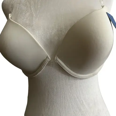 Simply Vera Vera Wang 21614 Racerback Bra White Size 38B NWT Clear Straps