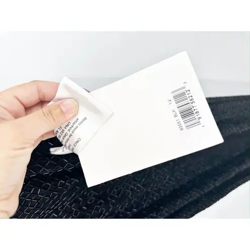 Mac Duggal 93551 Black Beaded Spaghetti Strap Column Gown Size 12