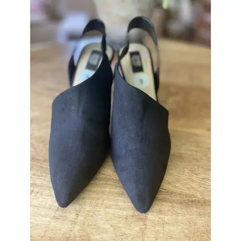 Jones New York NWOT  Signature Collection Black Suede Heels Chloe Size 9M