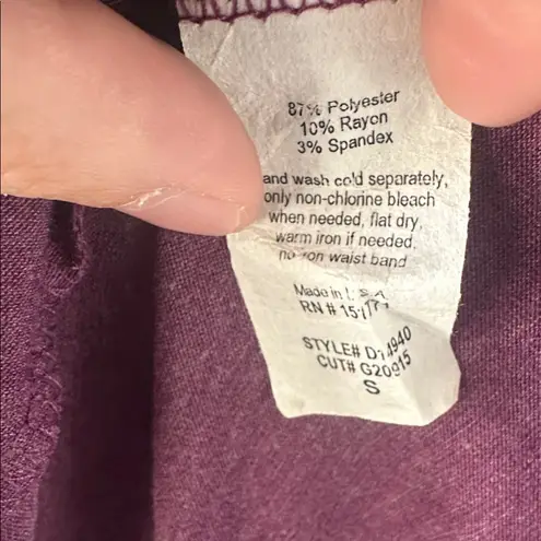 Gilli Purple Short Sleeve V