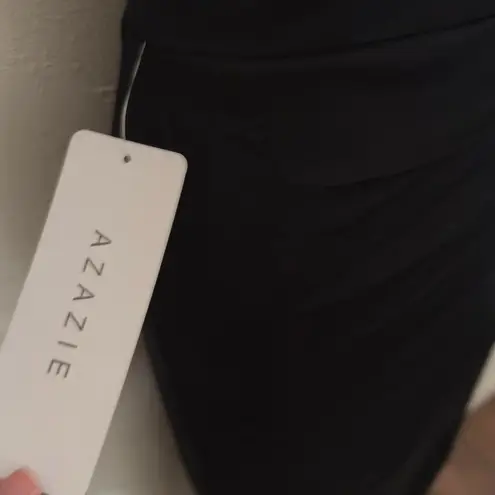 Azazie Kalea Black Formal Evening Gown - Women's A4 (NWT) Bridesmaid Prom Dress