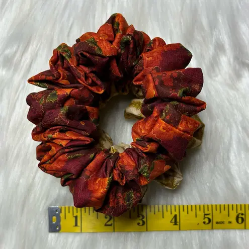 Fall Floral Leaf Print Scrunchies Set (2pcs) Multiple