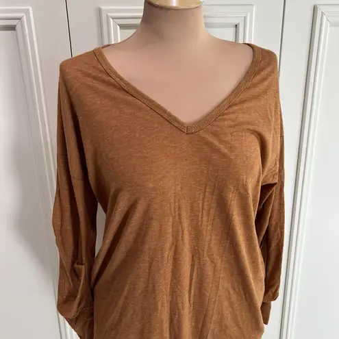 Zanzea Rust Brown Tunic Top Pockets Lagenlook Minimalist Boho Classic