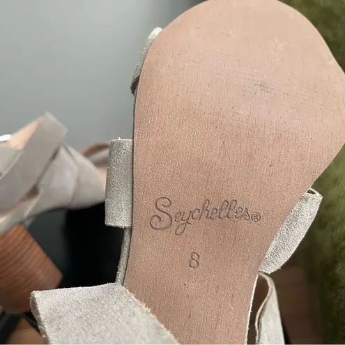 Seychelles Antiques Strappy Sandal In Grey Suede Leather Women’s size 8