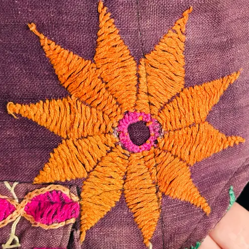 Vintage Bohemian Embroidered Patchwork Bum Belt Festival Cotton Fanny Waist Pack