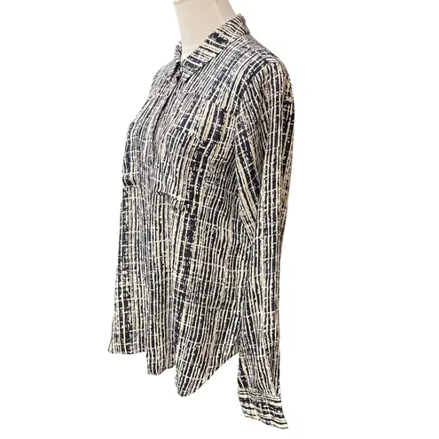 Holding Horses Anthropologie Sammie Print Long Sleeve Button Down Shirt Size 8