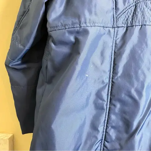 Jessica London Quilted Lightweight Puffer Parka Jacket Blue (16)