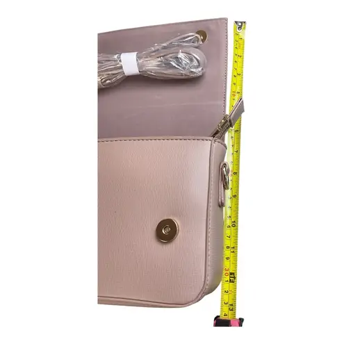 Badgley Mischka Blush Crossbody Bag with Bow, Flap Closure, New with Tags