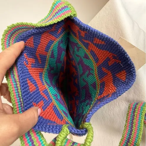 NWT Guatemala Hand Woven Bag Adjustable Strap Crossbody or shoulder Colorful Red