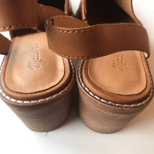 Madewell  Shoes 10 Jess Slingback Brown Leather Womens Heel Mules