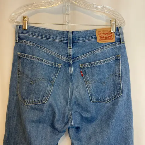 Levi’s Low Pro Straight Vintage 90’s Mid Rise Relaxed Slouchy Blue Denim Jeans Size 28