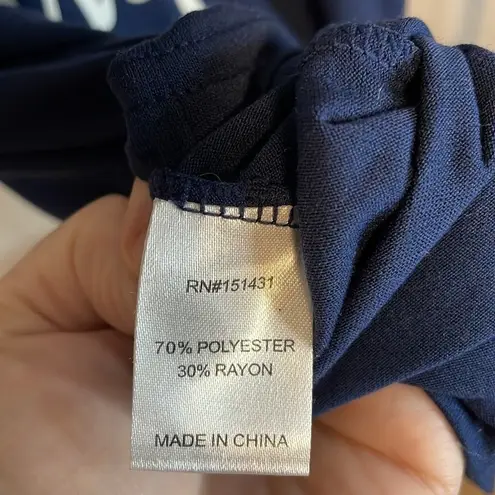 Jordann Stars & Stripe Graphic Patriotic Navy Blue T