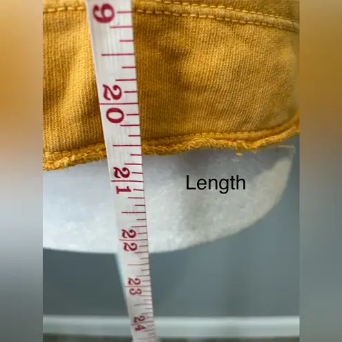 by Anthropologie Cropped Bubble Sweatshirt Yellow Size XS