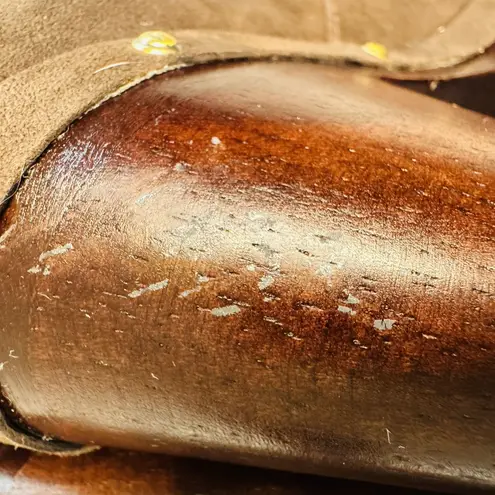 Rockport Katja Shearling Boot Size 7 Dark Brown Grommet Accent & 1" Platform