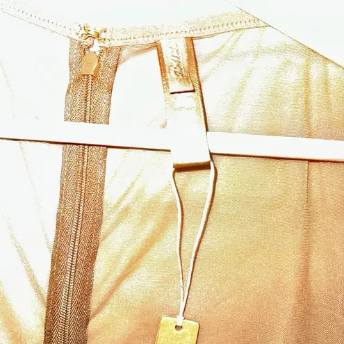 SKIMS Womens Brown Tan NEW Ultrafine Sheer Mesh Catsuit in Bronze Summer Sz 4X