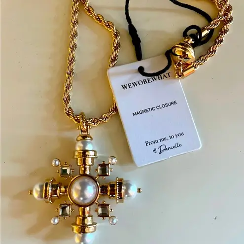 We Wore What Snowflake Necklace New NWT