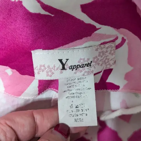 Vintage Y2K Floral Coquette Tea Party Dress Fit Flare Pink Dollcore Dainty Tank Size M