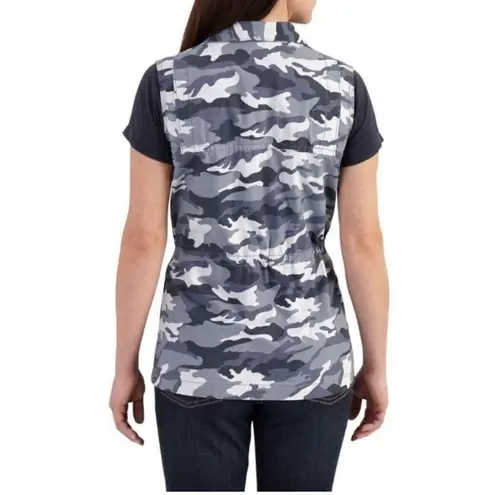 Carhartt  women's blue camo vest NWT C16