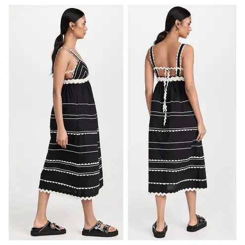 Sea New York Black Ryleigh Ric Rac Sleeveless Dress Size 6