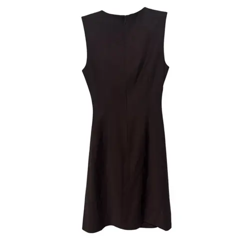 Theory  Jorianna Virgin Wool Blend Dress Size 4 Chocolate Color In EUC
