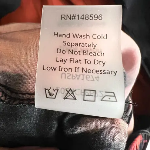 Universal Standard Pants Wide Leg Black Floral Elastic Waist Size 4XS / 00-0 New