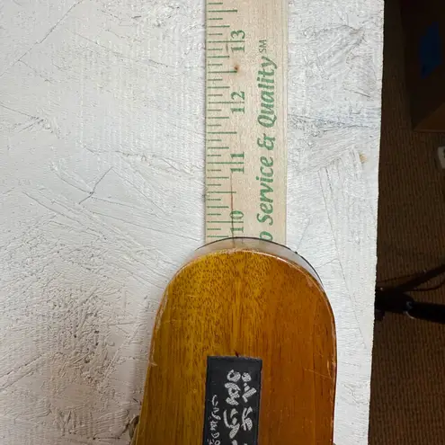 Japanese Geta Sandals Wooden Thong Platform Shoes Traditional Style Size 10 Brown