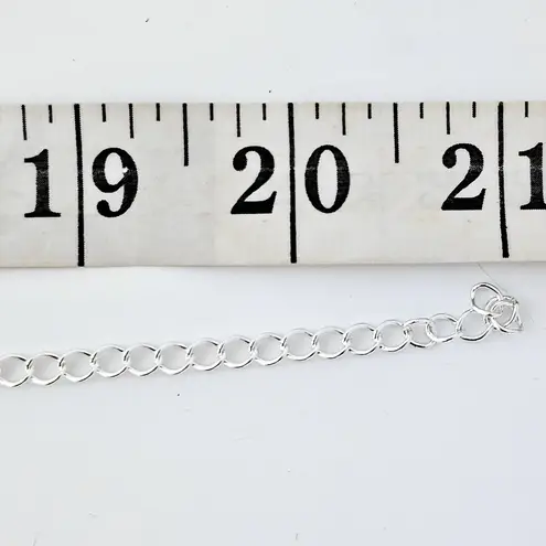 Blue Topaz Crystal Bridal Prom Necklace Set Silver