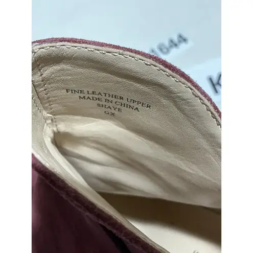 Adrienne Vittadini Woman’s Shaye Mauve Suede Pt Toe Back Zip Heel 8.5 M Bootie