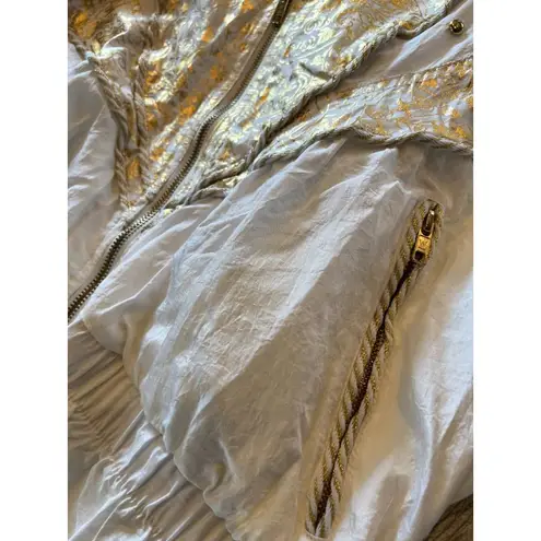 Clipper Bay Windbreaker Jacket Pants Nylon 90s NWT Small Retro 80s Vintage Y2K White