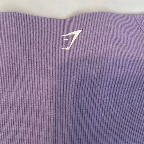 Gymshark  szS lavender high waisted leggings w/cutouts & derrière stitching EUC