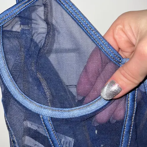 Yandy NWT  X Lana Rhoades Denim Pipe Dream Bodysuit - Image 6