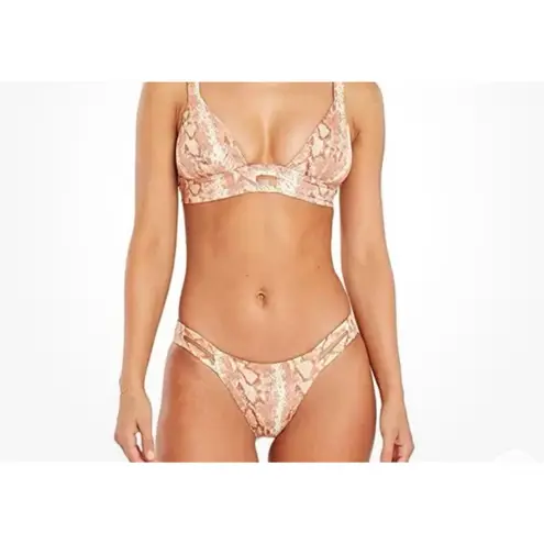 Vitamin A SAND SNAKE Neutra Hipster Bikini Swim Bottom US 8/M Animal Print Beach