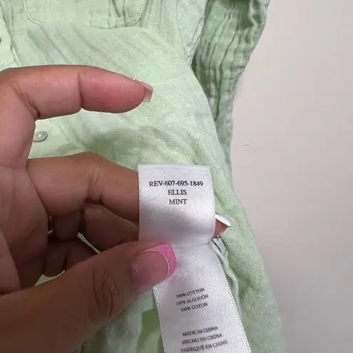 Rails x Revolve Ellis Gauze Mint Green Button Down Small Women
