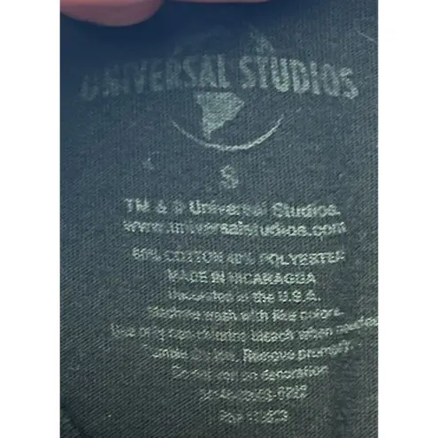 Universal Studios Park Short Sleeve Graphic Studded Tee Shirt Women’s Small Black