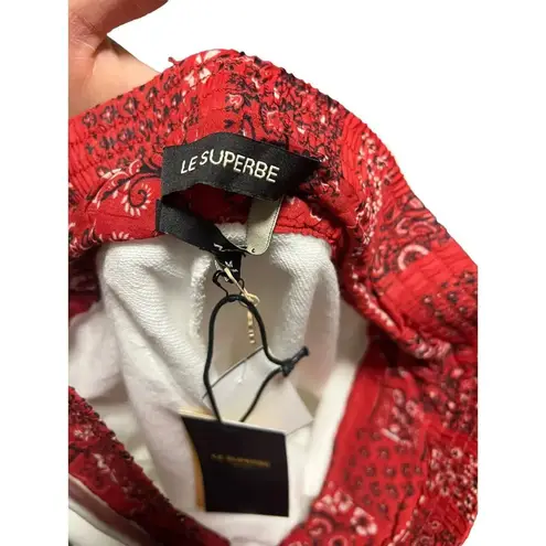 Le Superbe Hanging Out Boxer Sweat Shorts White Size M