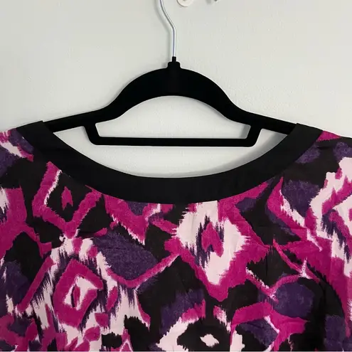 Bob Mackie Wearable Art Beautiful Abstract Colorful Top Size M