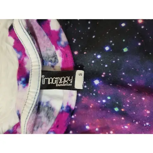 Imaginary Foundation Size S Tee Milky Way Tie Dye Purple