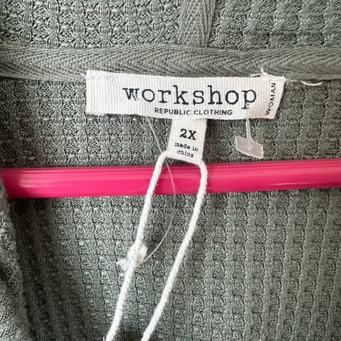 Workshop Republic Clothing Workshop Republic Soft Brushed Knit Hoodie Size 2x
