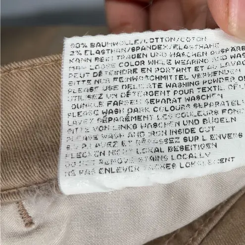 Bogner Khaki Tan High Waist Rough Straight Leg Pants Size undefined