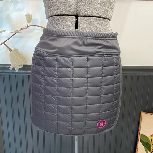 NWT Little Donkey Andy Gray Puffer Quilted Skirt