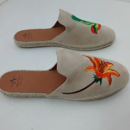 Aquatalia Blair Espadrille Embroidered Flat