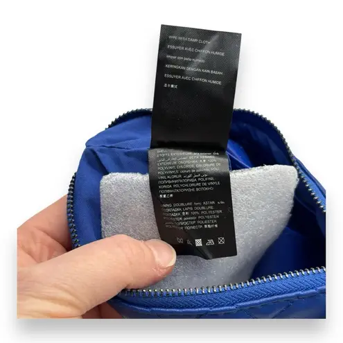 Badgley Mischka Quilted Wristlet Card Holder Vegan Leather Navy MSRP $49 NWT